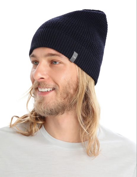 Icebreaker Feadan Slouch Beanie Midnight Navy