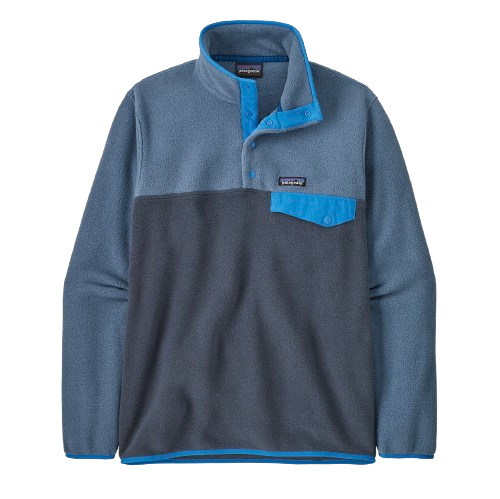 Patagonia Mens Lightweight Synchilla Snap-T Pullover Smolder Blue