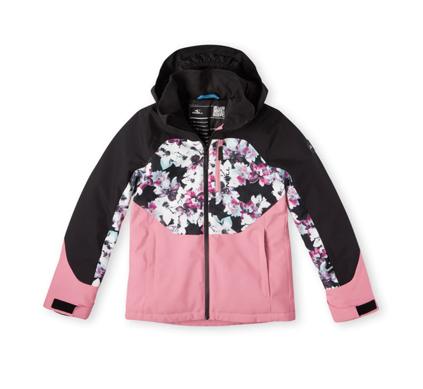 Oneill Diamond Jr Jacket Blue Ice Flower