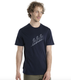 Icebreaker Mens 150 Tech Lite II Short Sleeve T-Shirt Natural Ski Tour