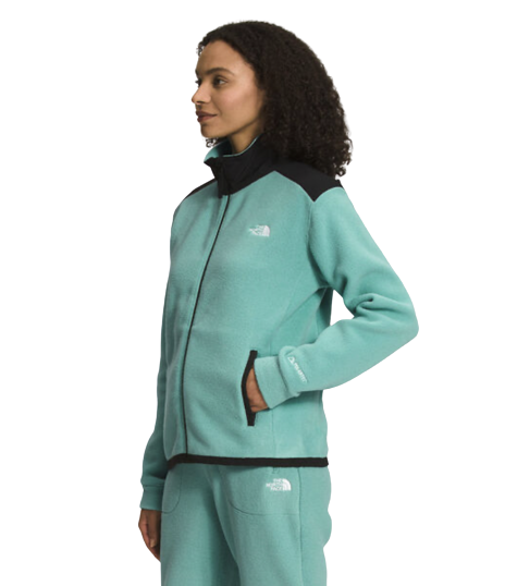 The North Face Wmns Alpine Polartec 200 Fleece FullZip Jkt Wasabi/TNF Black