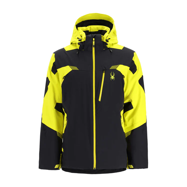 Spyder Leader Mens Jacket Black Citron