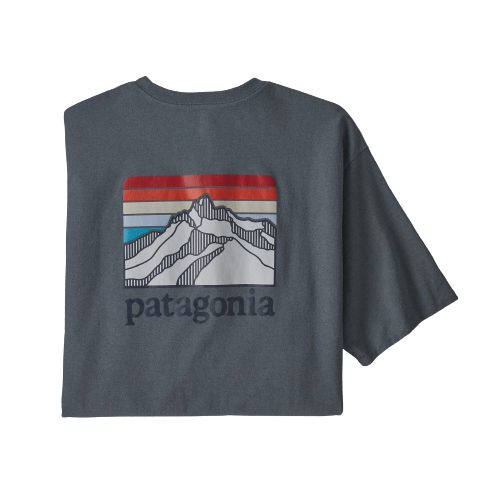 Patagonia Mens Line Logo Ridge Pocket Responsibili Tee