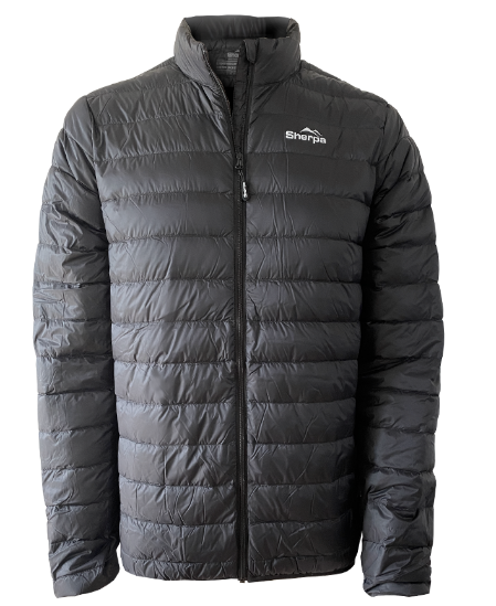 Sherpa Mens Lightweight 650+ Down Jacket Black