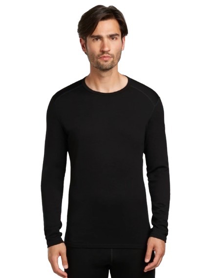 Icebreaker Mens 260 Tech LS Crewe Black