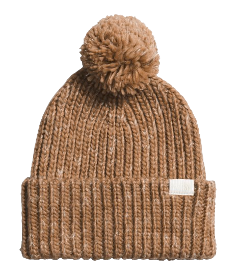 The North Face Cozy Chunky Beanie Almond Butter/Gardenia White