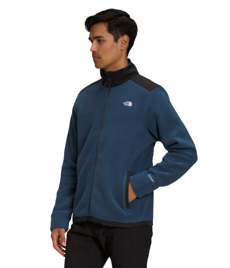 The North Face Mens Alpine Polartec 200 Fleece FullZip Jkt Shady Blue/TNF Black