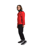 The North Face Mens Alpine Polartec 200 Fleece FullZip Jkt Fiery Red/TNF Black