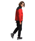 The North Face Mens Alpine Polartec 200 Fleece FullZip Jkt Fiery Red/TNF Black