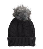 The North Face Oh Mega Fur Pom Beanie TNF Blk