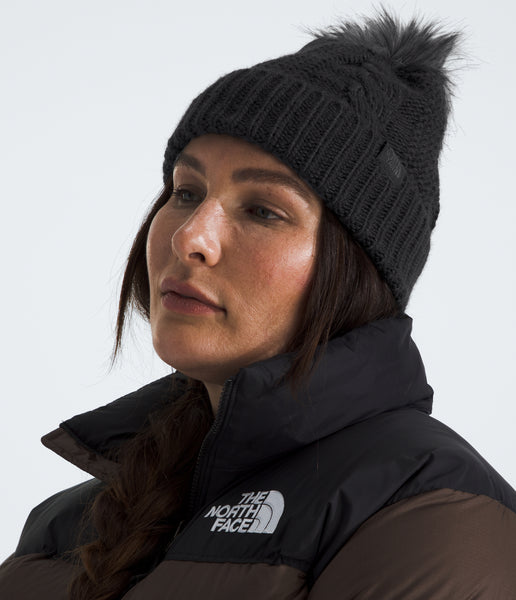 The North Face Oh Mega Fur Pom Beanie TNF Blk