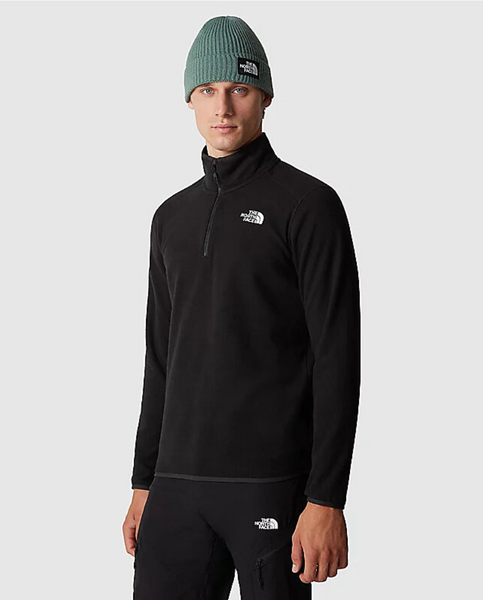 The North Face 100 Glacier 1/4 Zip Mens TNF Black