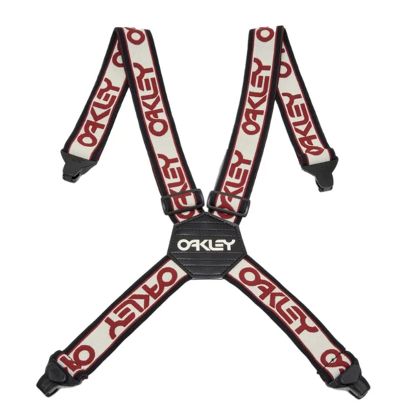 Oakley Factory Suspenders Arctic White/Iron Red