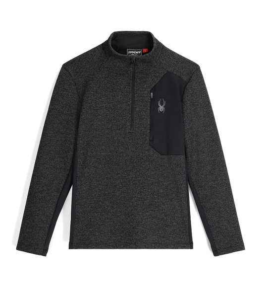 Spyder Mens Bandit Half Zip Black