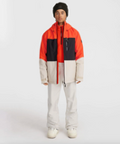 Oneill Mens Carbonite Jacket Paprika Flame Colour Block