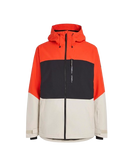 Oneill Mens Carbonite Jacket Paprika Flame Colour Block