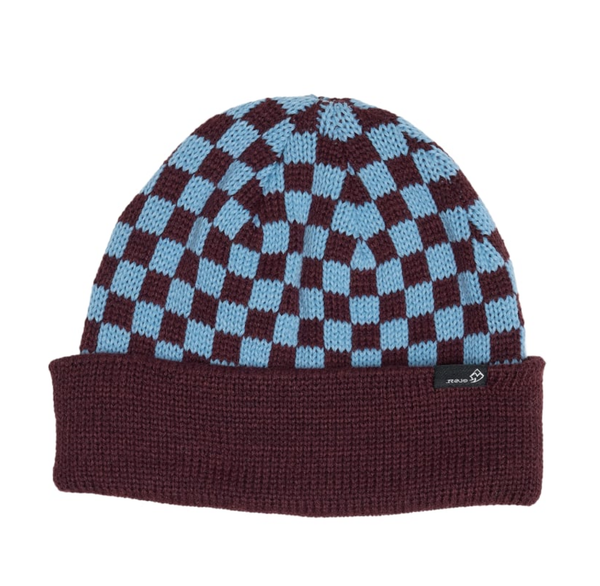 Rojo Cosy Check Beanie Fig