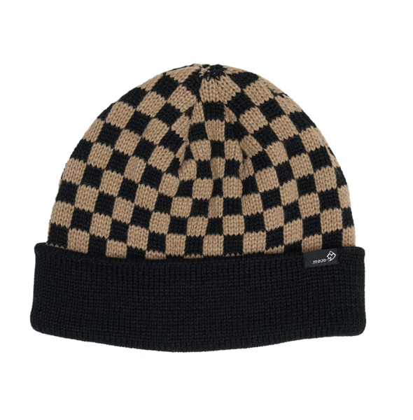 Rojo Cosy Check Beanie True Black