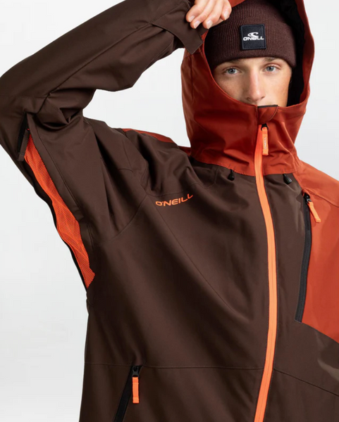 O'Neill Cruz Block Mens Snow Jacket Coffee Bean