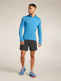 Icebreaker Mens Merino Blend 200 Realfleece Descender Long Sleeve Half Zip Jacket