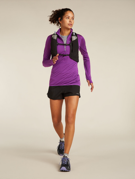 Icebreaker Wmns Merino Blend 200 Realfleece Descender Long Sleeve Half Zip Jacket
