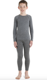 Icebreaker Kids 200 Oasis LS Crewe Gritstone Heather