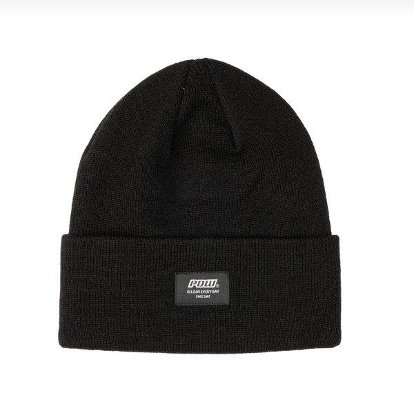 Pow Logo Beanie Black