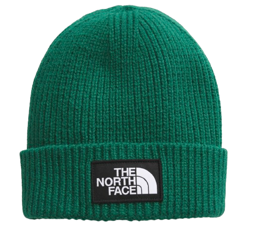 The North Face Logo Box Cuffed Regular Evergreen