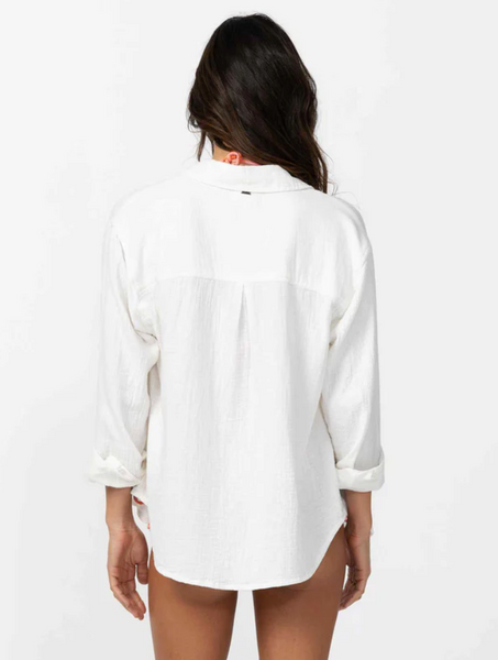 O'Neill Womens Leni Oversized Shirt White