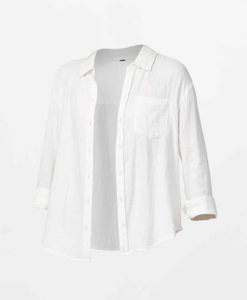 O'Neill Womens Leni Oversized Shirt White