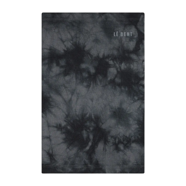 LeBent Lightweight Neck Gaiter Charcoal Tie Dye