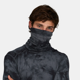 LeBent Lightweight Neck Gaiter Charcoal Tie Dye