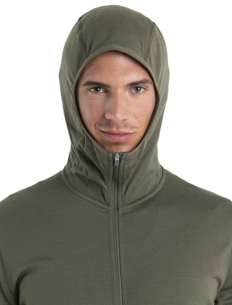 Icebreaker 560 RealFleece Elemental II LS Zip Hood Loden