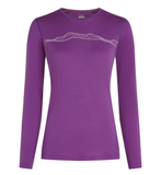 Icebreaker Wmns 200 Oasis LS Crewe Mountain Pass