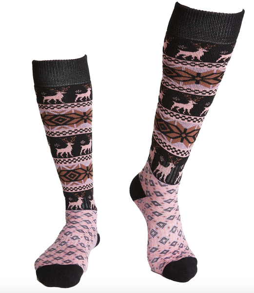 Rojo Nordic Snowflake Sock Orchid Petal