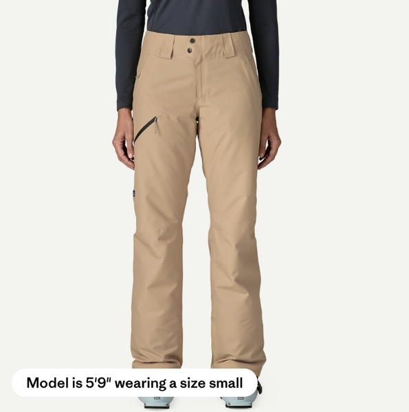 Patagonia Wmns Insulated Powder Town Pant Oar Tan