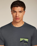 Icebreaker 150 Tech Lite T Shirt Obsidian