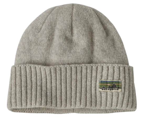 Patagonia Brodeo Beanie OG Legacy Label: Crisp Grey