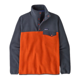 Patagonia Mens Lightweight Synchilla Snap-T Pullover Pollinator Orange