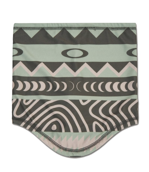 Oakley Printed Neck Gaiter Green Norway Pattern