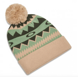Oakley Printed Pom Beanie Green Norway Pattern