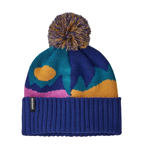 Patagonia Kids Powder Town Beanie Frontera: Passage Blue