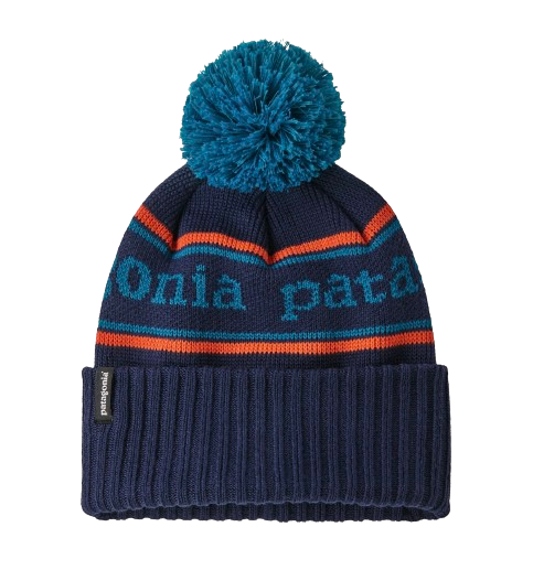 Patagonia Kids Powder Town Beanie Park Stripe: New Navy