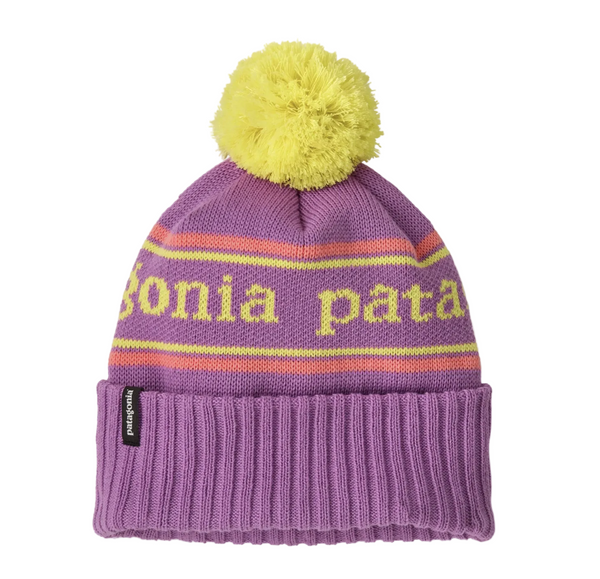 Patagonia Kids Powder Town Beanie Park Stripe: Brisk Purple