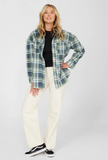 Oneill Rune Woven Wmns Top Silver Blue