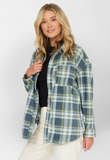 Oneill Rune Woven Wmns Top Silver Blue