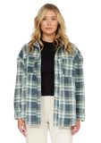 Oneill Rune Woven Wmns Top Silver Blue