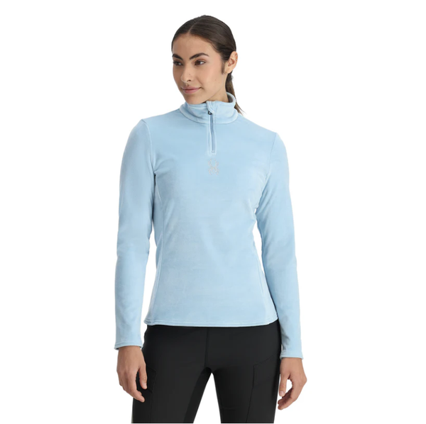 Spyder Shimmer Bug Half Zip Blue Drift