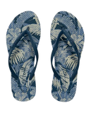 O'Neill Solana Womens Thongs Blue Floral
