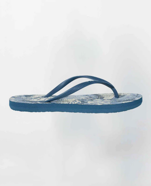 O'Neill Solana Womens Thongs Blue Floral